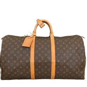LOUIS VUITTON Monogram Keepall 55 Travel Bag  FL0081